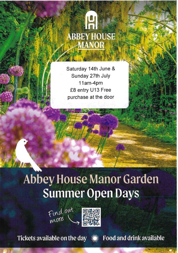 Abbey House Manor Garden Summer Open Days